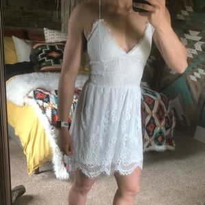 White lace dress